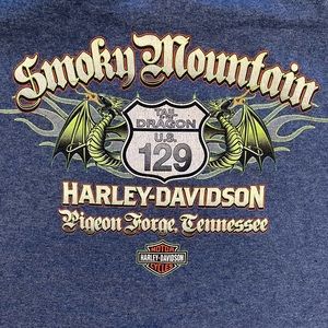 Harley Davidson Pigeon Forge Tennessee Dragon Shirt Men’s 2XL